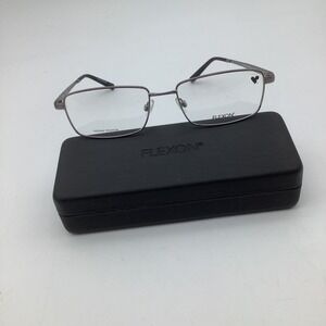 Flexon Larsen 600 N Gunmetal Flexible Titanium Eyeglasses Frames 57-18-145 New